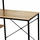 Tavolinë zyre Modern Loft School Desk, me rafte të integruara, dyshtresore, ngjyrë druri