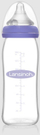 Шише за хранење од стакло Lansinoh Natural Wave, 240 ml, проѕирно