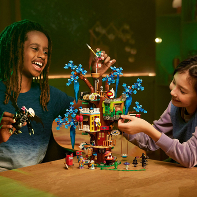 Set lodrash LEGO DREAMZzz 71461 Shtëpia Fantastike në Pemë, 2 në 1, për kalamaj 9+