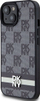 Mbulesë telefoni DKNY DKHCP15SPCPTSSK, për iPhone 15 14 13 6.1", hardcase lëkurë, e zezë