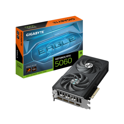 Kartë grafike GIGABYTE GeForce RTX 5060 EAGLE OC, 8GB GDDR7, PCI-E 5.0