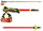 Shkopinj skish Leki Venom SL 3D, 125 cm, për garë slalom, të kuq me neon të verdhë