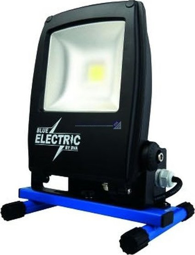 Prozhektor pune Blue Electric Plus Line LED 50W, me prizë, i verdhë