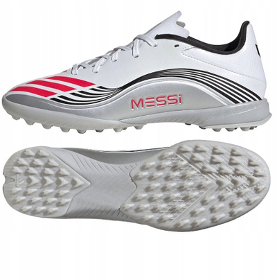 Këpucë futbolli Adidas F50 Messi League TF M JP7448, për terren artificial, shumëngjyrëshe