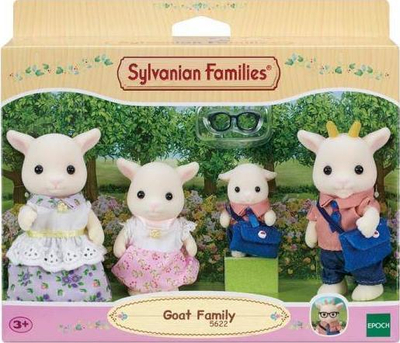 Set lodrash Sylvanian Families Goat Family 5622, 4 kukulla, për kalamaj 3+