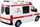 Makine lodër ambulancë LeanToys City Ambulance, me dritë edhe zë, e bardhë