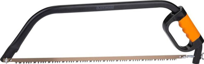 Sharrë hark Black+Decker Bow Saw, 61 cm, me dorezë komode, ngjyrë e zezë me portokalli