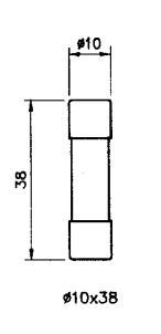 Lidhës sigurese Eaton C10G25, 10x38, 25A, gG, 500V AC, cilindrik