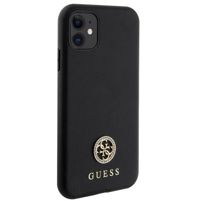 Kapak telefoni Guess GUHCN61PS4DGPK, për iPhone 11 XR 6.1", hardcase, i zi