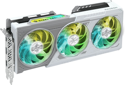 Kartë grafike Asrock Steel Legend Radeon RX 9060 XT OC, 8GB GDDR6, ARGB, gri