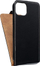 Mbulesë flip Futera Slim Flexi për iPhone 15 Plus, eko lëkurë, mbyllje magnetike, e zezë