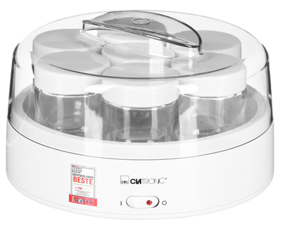 Përgatitës kosi Clatronic JM 3344, 1.1L, 7 kavanoza qelqi, i bardhë