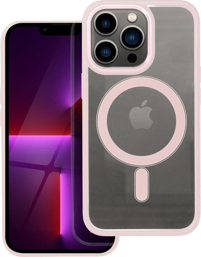 Kapak silikon për telefon Color Edge, iPhone 13 Pro, transparent, me MagSafe