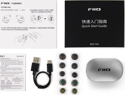 Kufje FiiO FW3 TWS, Hi Fi, 21 orë bateri, të zeza