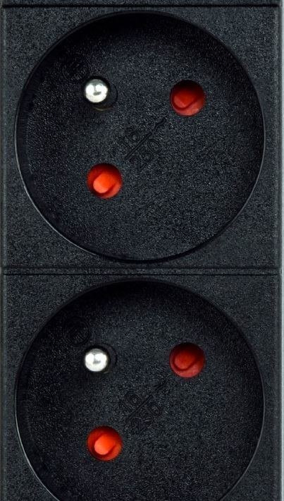 Shirit rryme Gembird PDU 9xFR, 1U, 16A, 2m, i zi