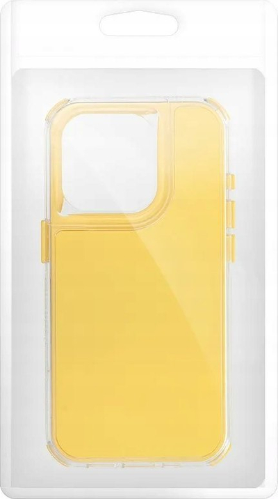 Futrollë Matrix për iPhone 12 / 12 Pro, TPU PU, kundra goditjeve, e verdhë