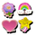 Klemça flokësh për fëmijë Invisibobble Kids Clipstar, set 4 copë, akrilik, shumëngjyrëshe