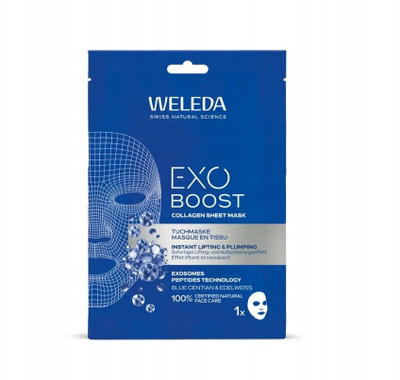 Maskë fytyre kolagjeni Weleda EXO BOOST, lecke, lifting dhe mbushje, 20ml