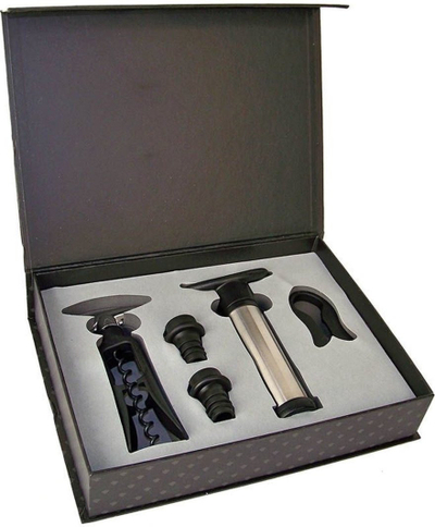 Set vere Masterpro Luxury, 5 pjesë, inox, i zi