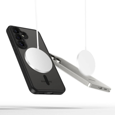 Kapak telefoni Tech-Protect MagCam MagSafe, për Galaxy S25, matte, i zi