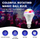 Llambë disko LED LBCRL, E27, RGB rrotulluese, e bardhë