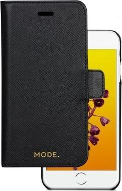 Këllëf libri Dbramante1928 New York Pro për iPhone 8 7 6 SE 2020, lëkurë, me xhepa kartash, i zi
