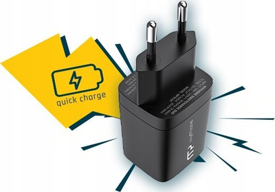 Karikues muri MyPhone Swiftcharge Duo, 20W, USB C PD dhe USB A, i bardhë