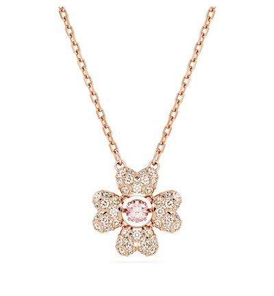 Qafore për femra Swarovski Idyllia 5674211, 45 cm, e artë/rozë