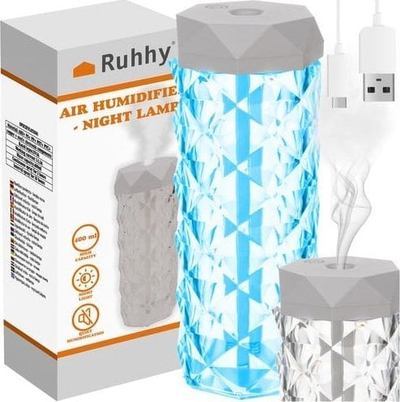 Lagështues ajri me llampë nate Ruhhy 24625, 10 orë punë, LED, me shumë ngjyra