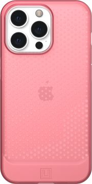 Kapak telefoni UAG Lucent për iPhone 13 Pro Max, 6.7", mbron nga goditjet, rozë i tejdukshëm