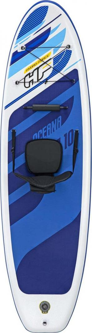 Dërrasë SUP me fryrje Bestway Hydro Force Oceana, set me lopatë dhe ulëse, blu e bardhë