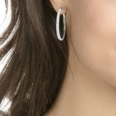 Vathë për femra Swarovski Stone 5389432, të argjendtë