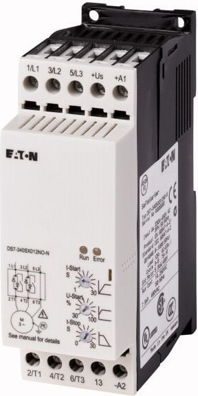 Softstarter Eaton DS7-340SX007N0-N, 3-fazor, 3 kW 400 V, 7 A