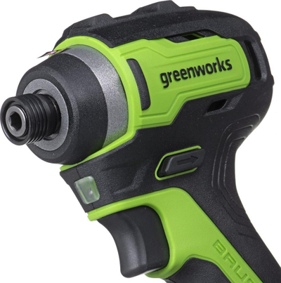 Vidëzues goditës me bateri Greenworks GD24D200, 24V, 300 Nm, i zi e jeshile