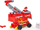 Lodër kamion zjarrfikës PAW Patrol Marshall Rise and Rescue, që shndërrohet, me figurë, i kuq