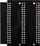 Adapter GPIO Waveshare për Raspberry Pi 400, 2 x 40 pin, i zi