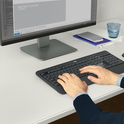 Set tastjere dhe mausi Logitech MK540 ADVANCED, wireless, i zi