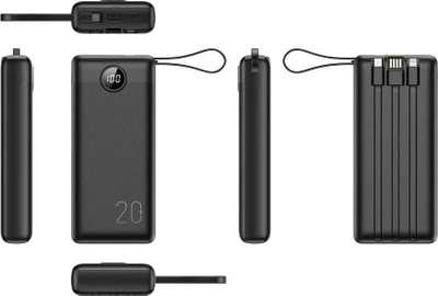 Powerbank 4kom.pl W2047, 20000mAh, ekrani LED, i zi