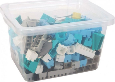 Играчка за составување TPK1 Blocks In Container, 200 парчиња, пластика, повеќебојни пастелни