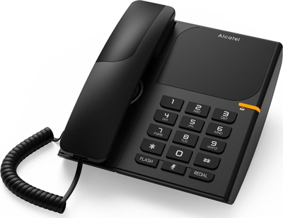 Фиксен телефон Alcatel T28, црн