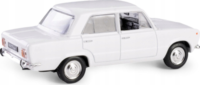 Model makine PRL Collection Fiat 125p Daffi, shkallë 1:43, metal, i bardhë