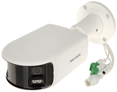 Kamerë panoramike Hikvision DS-2CD2T87G2P-LSU/SL, 4K, 180°, e bardhë
