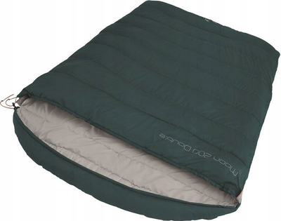 Qese gjumi Easy Camp Moon 200 Double, dyshe, sintetike, jeshile e errët