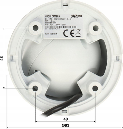 Kamerë sigurie Dahua HAC-HDW1500TLMP-IL-A-0280B-S2, 5MP, lente 2.8mm, e bardhë