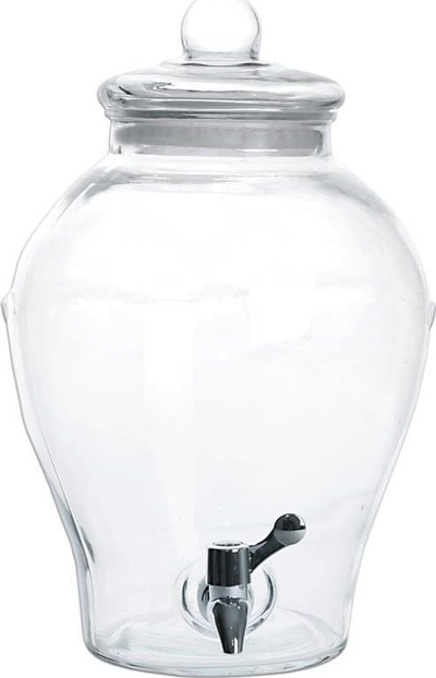 Стаклено шише Orion Demijohn, 6.5L, со чешма, транспарентно