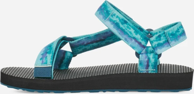 Sandale Teva Original Universal Tie-Dye për gra, me taban të butë, shumëngjyrëshe blu