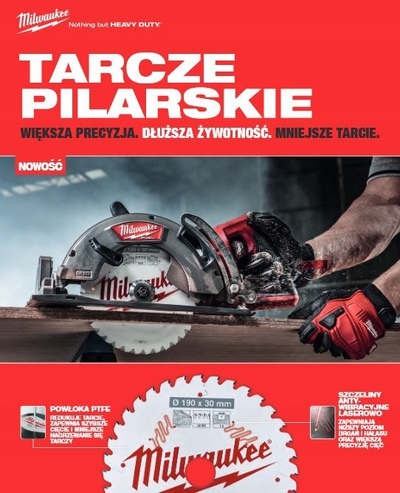 Teh sharre Milwaukee All Wood, 184mm, karbid tungsteni, i bardhë