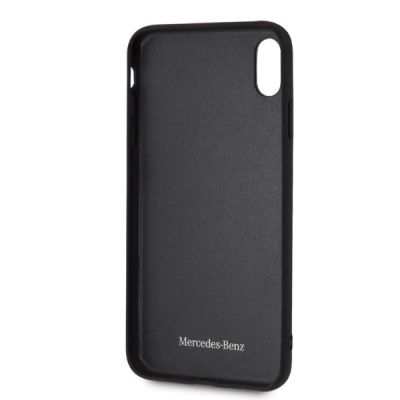 Kapak telefoni Mercedes MEHCI65THLBK, për iPhone Xs Max, lëkurë, i zi