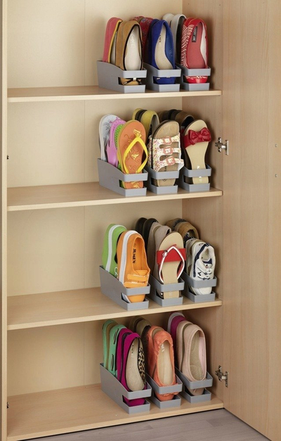 Organizues këpucësh Wenko Shoe Holder për ballerina, set me 3 copë, gri
