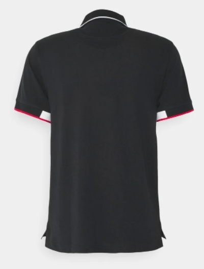 Maicë për meshkuj Tommy Hilfiger Polo MW0MW13080 BDS, e zezë